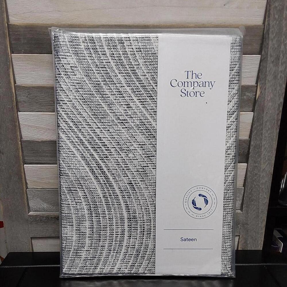 Legends Hotel Swirl Sateen 72 in. Gray Shower Curtain | The company Store